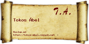 Tokos Ábel névjegykártya